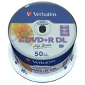 Produktbild: 1x50 Verbatim DVD+R DL wide pr. 8x Speed, 8,5GB Life Series
