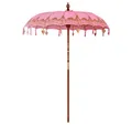 Produktbild: vidaXL Sonnenschirm Balinesischer Sonnenschirm Rosa 185 x 185 x 260 cm
