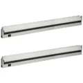 Produktbild: Oktaplex lighting LED Unterbauleuchte Rota 2er Set 15W 91cm 230V Unterschrankleuchte LED, schwenkbar, LED fest verbaut, Neutralweiß, 4000K Küche Lichtleiste Aluminium mit Schalter silberfarben 91 cm