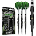 Produktbild: WINMAU Sniper Black 24 Gramm Professionelles Wolfram-Dart-Set mit Flights und Schäften (Shafts)