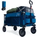 Produktbild: Platzsparender Gartenwagen mit verstellbarem Griff und leichtem Design - 100kg