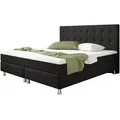 Produktbild: Boxspringbett - schwarz - H3 - 180x200 cm