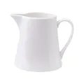 Produktbild: AMBITION Milchkrug WELLE/KUBIKO Milchbecher Milchkännchen Milchtasse Fassungsvermögen 200 ml Nutzvolumen 100 ml Porzellan Weiß
