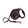 Produktbild: Flexi Schwarz Design L Band 5m Pink Hundeleine