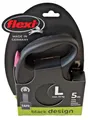 Produktbild: FLEXI Black Design Pink Lanyard L - 5m bis 50kg-Band-Hundeleine - 24.1 20115 S11