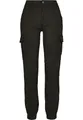 Produktbild: Urban Classics Damen Ladies High Waist Cargo Pants Hose, Black, 32
