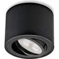 Produktbild: LED Aufbauspot schwarz rund warmweiß 5 Watt dimmbar warmweiß