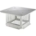 Produktbild: VEVOR Schornsteinabdeckung Edelstahl 304 Kaminhaube 416x416x250mm Kaminabdeckung Vogelschutz Regenhaube Schornsteinhaube 2 Installationsmethode Kam...