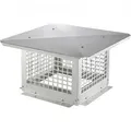 Produktbild: VEVOR Schornsteinabdeckung Edelstahl 304 Kaminhaube 416x416x250mm Kaminabdeckung Vogelschutz Regenhaube Schornsteinhaube 2 Installationsmethode