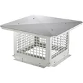 Produktbild: VEVOR Edelstahl Schornsteinabdeckung Kaminhaube Kaminabdeckung 416x416x250mm