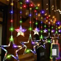 Produktbild: 2m 160 LED Lichtervorhang Fenster Weihnachten, Wasserdicht Lichterkette mit 1...