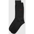 Produktbild: HUGO Socken mit Label-Detail im 2er-Pack in Dunkelgrau Melange, Größe 43-46