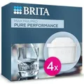 Produktbild: BRITA Wasserfilter Kartusche MAXTRA PRO Pure Performance (All-in1) 4er-Pack, Original Ersatz-Wasserfilter für BRITA-Kannen, filtert Chlor... weiß