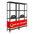 Produktbild: PROREGAL Mega Deal 2X Schwerlastregal Apollo HxBxT 180x75x30 cm Fachlast 175kg Schwarz Kellerregal, Steckregal, Garagenregal, Lagerregal