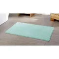 Produktbild: Gözze Badematte Chenille, Höhe 15 mm, rutschhemmend beschichtet, fußbodenheizungsgeeignet, Polyester, rechteckig, Badteppich, Uni Farben, besonders weich durch Microfaser, waschbar grün rechteckig | 70 cm x 120 cm x 15 mm