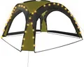 Produktbild: vidaXL Partyzelt mit LED und 4 Seitenwänden 3,6x3,6x2,3 m Grün