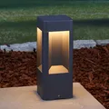 Produktbild: Lucande LED Wegeleuchte Sockelleuchte anthrazit 30 cm, Sockellampe IP54, Gartenl