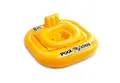 Produktbild: Intex 56587EU - Schwimmring mit Sitz Pool School Quadratisch, Vinyl, Gelb, 79x79 cm
