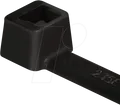 Produktbild: HT 111-05460 - Kabelbinder 390x4,7 mm, UV-witterungsstabil, schwarz