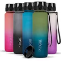 Produktbild: 720°DGREE Trinkflasche “uberBottle“ softTouch +Sieb Multicolour - 1L - BPA-Frei - Wasserflasche für Uni, Sport, Fitness, Fahrrad, Outdoor - Sportflasche aus Tritan - Leicht, Bruchsicher, Nachhaltig