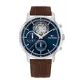 Produktbild: Tommy Hilfiger Multi Zifferblatt Quarz Uhr für Herren mit Dunkel-Braunes Lederarmband - 1710629