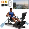 Produktbild: Magnetisches Rudergerät 36 kg Widerstand, 7 Modi, bis 158 kg, ergonomischer Sitz, LCD & Tablet-Halter, Bluetooth & Kinomap, App & Kurse, leise - Schwarz