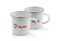 Produktbild: BBQ-Toro Tasse Emaille Tasse (2 Stück), 350 ml, Emaillebecher für Camping, Outdoor, Stahl