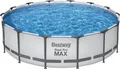 Produktbild: Bestway® Steel Pro MAX™ Frame Pool Komplett-Set mit Filterpumpe Ø 427 x 107 cm, lichtgrau, rund