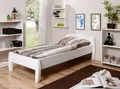 Produktbild: TiCAA Bett Jasmin Kiefer Weiß (100 x 200 cm) NEU