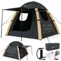 Produktbild: JUSKYS® Luftzelt EasyFlow M - aufblasbares Camping Zelt, 1-3 Personen inkl. LED-Lampe & Zubehör