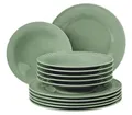 Produktbild: SELTMANN WEIDEN Tafelservice 12-teilig BT - Beat - Form: Rund mit Rillenrelief - moderner Stil - Salbeigrün - Color Glaze