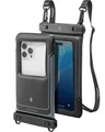 Produktbild: Spigen Schwimmende wasserdichte Handyhülle 2er-Pack mit Luftkissen-Schwamm, IPX8-Zertifiziert, Stoßfest, Kompatibel mit iPhone, Galaxy, Pixel bis 7 Zoll – Schwarz