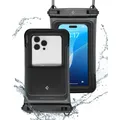 Produktbild: 2x Wasserdichte Handyhülle Spigen A611P Waterproof Float Case Cover Etui Schwarz