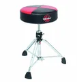Produktbild: Gibraltar Schlagzeughocker, Drumhocker 9000 Series Quad Round Top, 9608RQPRB (Durchmesser: 35cm, Vinyl-Sitzfläche, Super Lock, Dreibein-Position, 'Super Foot' Gummifüße), Schwarz/Rot