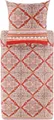 Produktbild: Bassetti Baumwollsatin-Bettwäsche-Garnitur MARECHIARO Farbe ROT R1 Größe 155x220+80x80