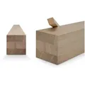 Produktbild: Woodsellers Kantholz Leimholzbalken - Eiche gehobelt - 80 x 80 x 500 mm, (1-tlg), Leimholzbalken Eiche nach Maß - Kantholz, Brettschichtholz, Massivholz beige 8 cm x 50 cm x 8 cm