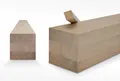 Produktbild: Woodsellers Leimholz Eiche nach Maß 80 x 80 mm [350–1000 mm Länge wählbar] – Brettschichtholz mit durchgehenden Lamellen – wasserfest verleimt & technisch getrocknet