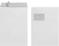 Produktbild: Herlitz Versandtasche Versandtaschen C4 Haftklebung mit Fenster VE=10 Stück weiß 90g/qm