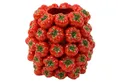 Produktbild: degawo Kugelvase Rote Vase, Steingut mit naturgetreuen Tomaten. Stylisches Dekoobjekt (1x Vase)