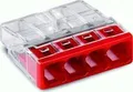 Produktbild: Wago 2273-204 Compact Verbindungsdosenklemme, 4x0,5-2,5 mm², rot, 100 Stck.