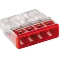 Produktbild: Verbindungsklemmen 2273-204, 100 Stück, rot, 4-Leiter-Klemmen
