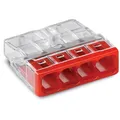 Produktbild: WAGO - Steckklemme Verbindungsdosenklemme 2273-204 4x 0.5-2.5 rot − 100 Stück