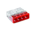 Produktbild: Wago 2273-204 Verbindungsklemmen,Steckklemmen, Dosenklemmen, Rot, 100 Stück