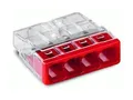 Produktbild: Wago Steckklemme 4fach 450V 24A 0,5-2,5qmm transparent - 100 Stück - 2273-204