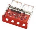 Produktbild: Wago 2273-204 COMPACT Verbindungsdosenklemme 2,5 mm² 4-Leiter rot Steckklemme 10