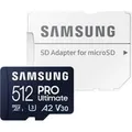 Produktbild: PRO Ultimate microSD 512 GB, Speicherkarte dunkelblau, UHS-I U1, Class 10, V10, A1