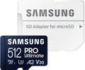 Produktbild: Samsung Pro Ultimate Speicherkarte (512 GB, Video Speed Class 30 (V30)/UHS Speed Class 3 (U3), 200 MB/s Lesegeschwindigkeit)