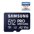 Produktbild: Samsung PRO Ultimate microSD-Speicherkarte inkl. SD Adapter - 512 GB