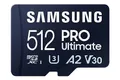 Produktbild: Samsung PRO Ultimate microSD-Karte + SD-Adapter, 512 GB, Für Smartphones, Drohne und Action-Cam , UHS-I U3, 200 MB/s Lesen, 130 MB/s Schreiben,‎ MB-MY512SA/WW
