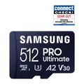 Produktbild: Samsung PRO Ultimate microSD-Speicherkarte inkl. SD Adapter - 512 GB